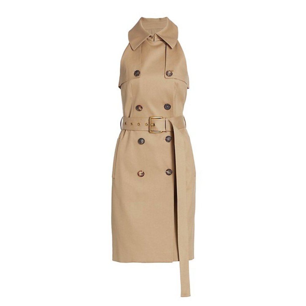 Michael Kors Collection Sleeveless Trench Dress